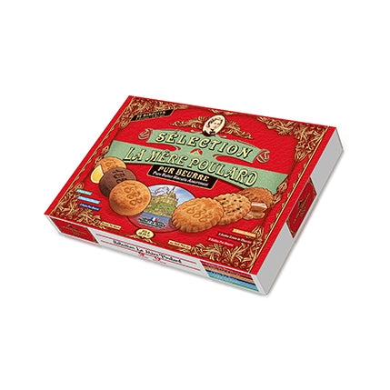 Sélection x36 biscuits pur beurre – 6 variétés – Butter biscuits assortment box x36 – cardboard – Mère Poulard, 375g – Chanteroy – Le Vacherin Deli