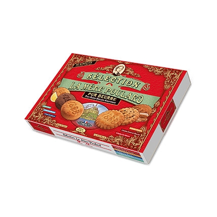 Sélection x36 biscuits pur beurre – 6 variétés – Butter biscuits assortment box x36 – cardboard – Mère Poulard, 375g – Chanteroy – Le Vacherin Deli
