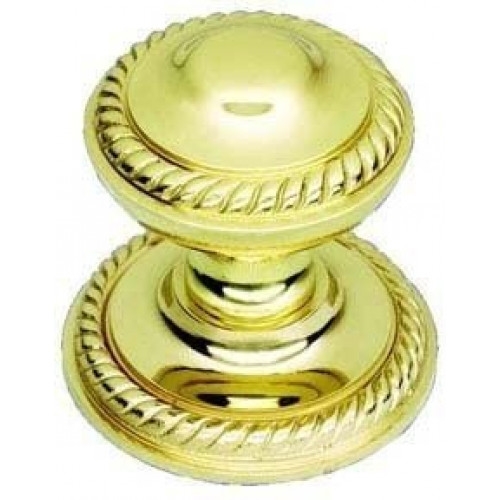 Solid Polished Brass Georgian Centre Pull Door Knob – Handle – My Door Handles