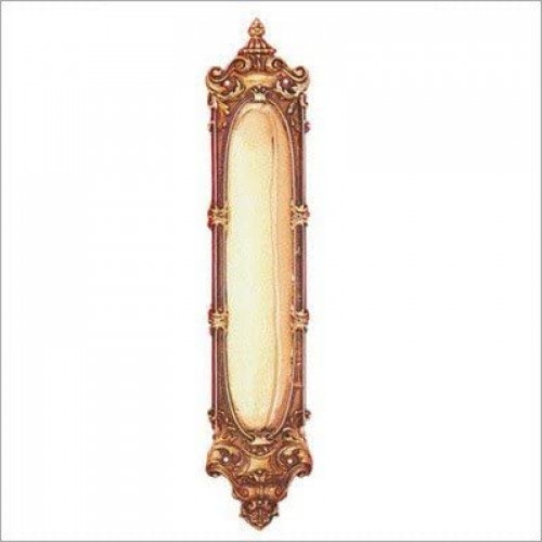 Fancy Antique Style Solid Brass Gold Finger Plate Push Plates Enter Exit Colonial – My Door Handles