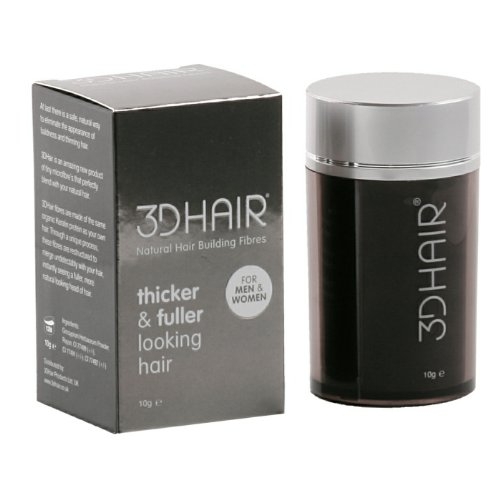 3D Hair Natural Hair Building Fibres For Thinning Hair Dark Grey 10g