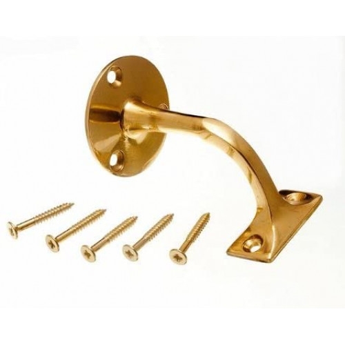 Golden Grace Solid Brass Hand Rail Bracket – My Door Handles