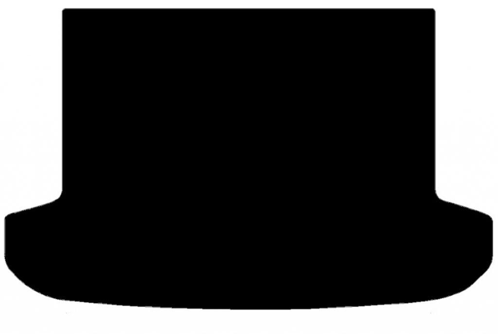 Car Boot Mat – Hydundai – Tucson – 2015 To Present – Black Fabric – 1 Piece Trunk Mat Solid Color With Trim