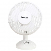 9 Inch Desk Fan – White – Benross 9″ White Desk Fan 2 Speed Settings – Small Appliance – Spare And Square
