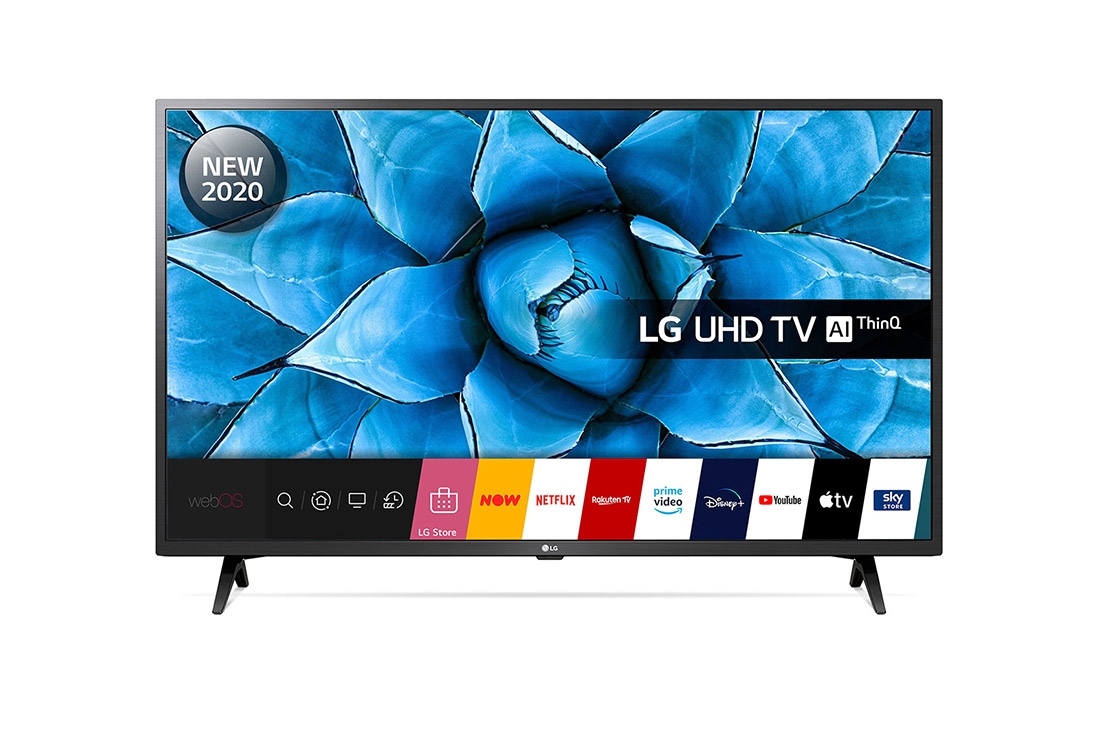 LG 43UN73006LC 43” Ultra HD 4K Smart HDR AI TV with Wifi & WebOS & Freeview Play – Yellow Electronics