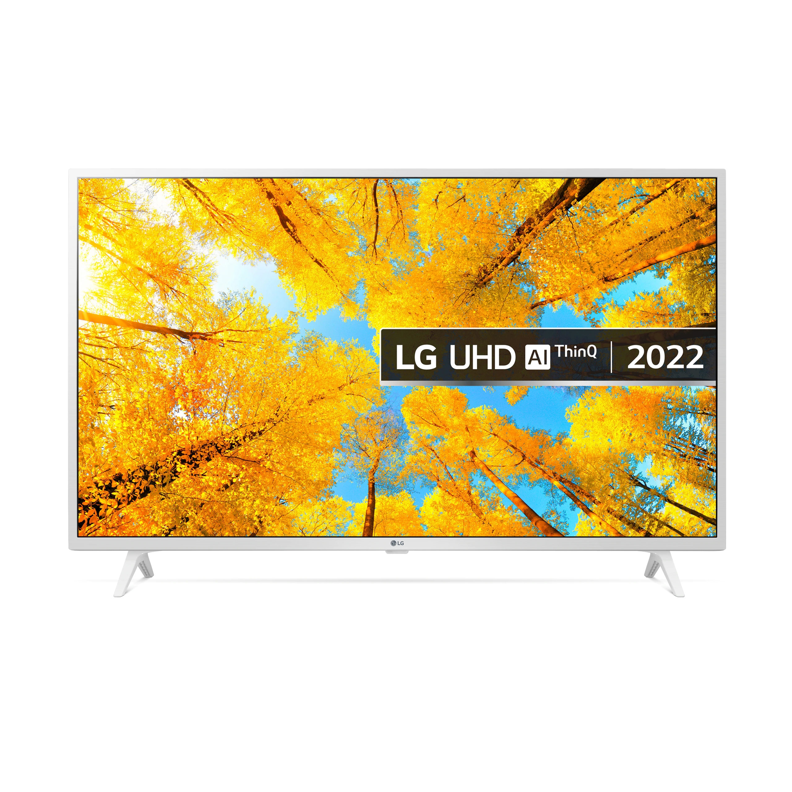 LG 43UQ76906LE 43” 4K Smart HDR Ai TV with Wifi & WebOS & Freeview/ Freesat – Yellow Electronics