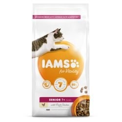 IAMS for Vitality Senior 7+Cat Food with Fresh chicken 2Kg – Fur2Feather Pet Supplies