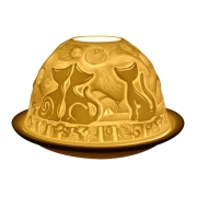 Light-Glow Tealight Candle Holder – Animated Cat