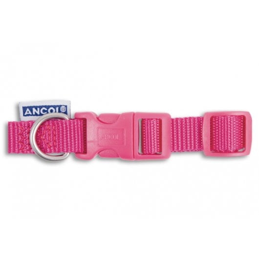 Ancol Heritage Viva Nylon Quick Fit Adjustable Collar-Raspberry Pink Size 5-9 -25mm X 45-70cm – Fur2Feather Pet Supplies