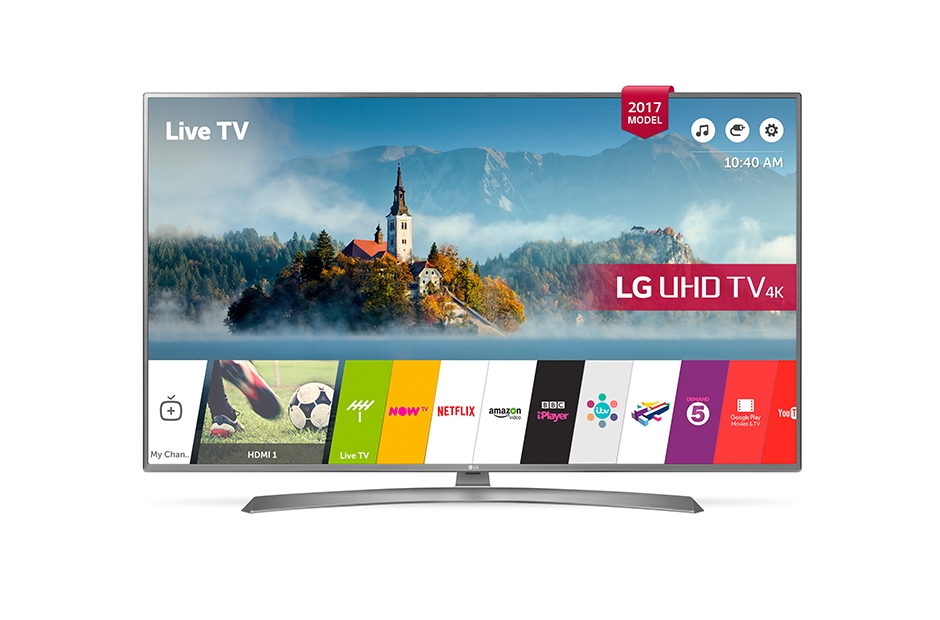 LG 49UJ670V 49” Ultra HD 4K Smart HDR TV with Wifi & WebOS & Freeview HD – Yellow Electronics