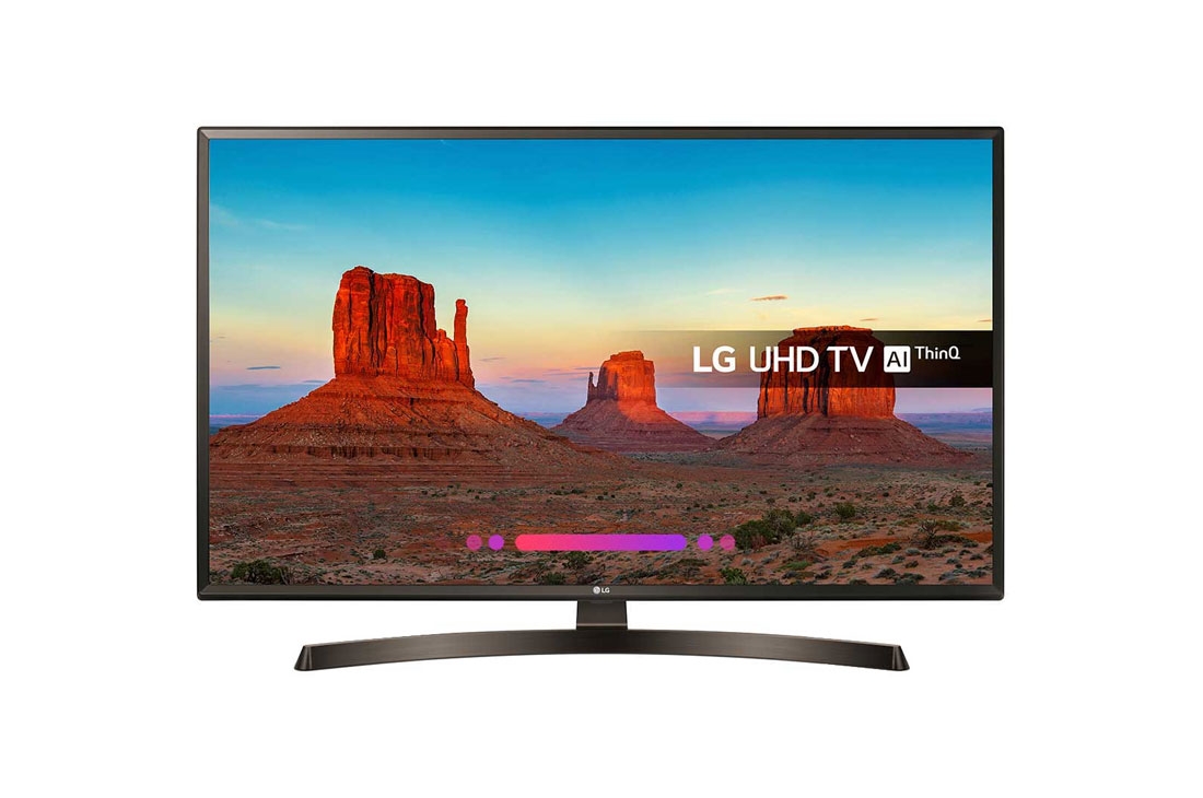 LG 49UK6400 49” Ultra HD 4K Smart HDR TV with Wifi & WebOS & Freeview/Freesat – Yellow Electronics
