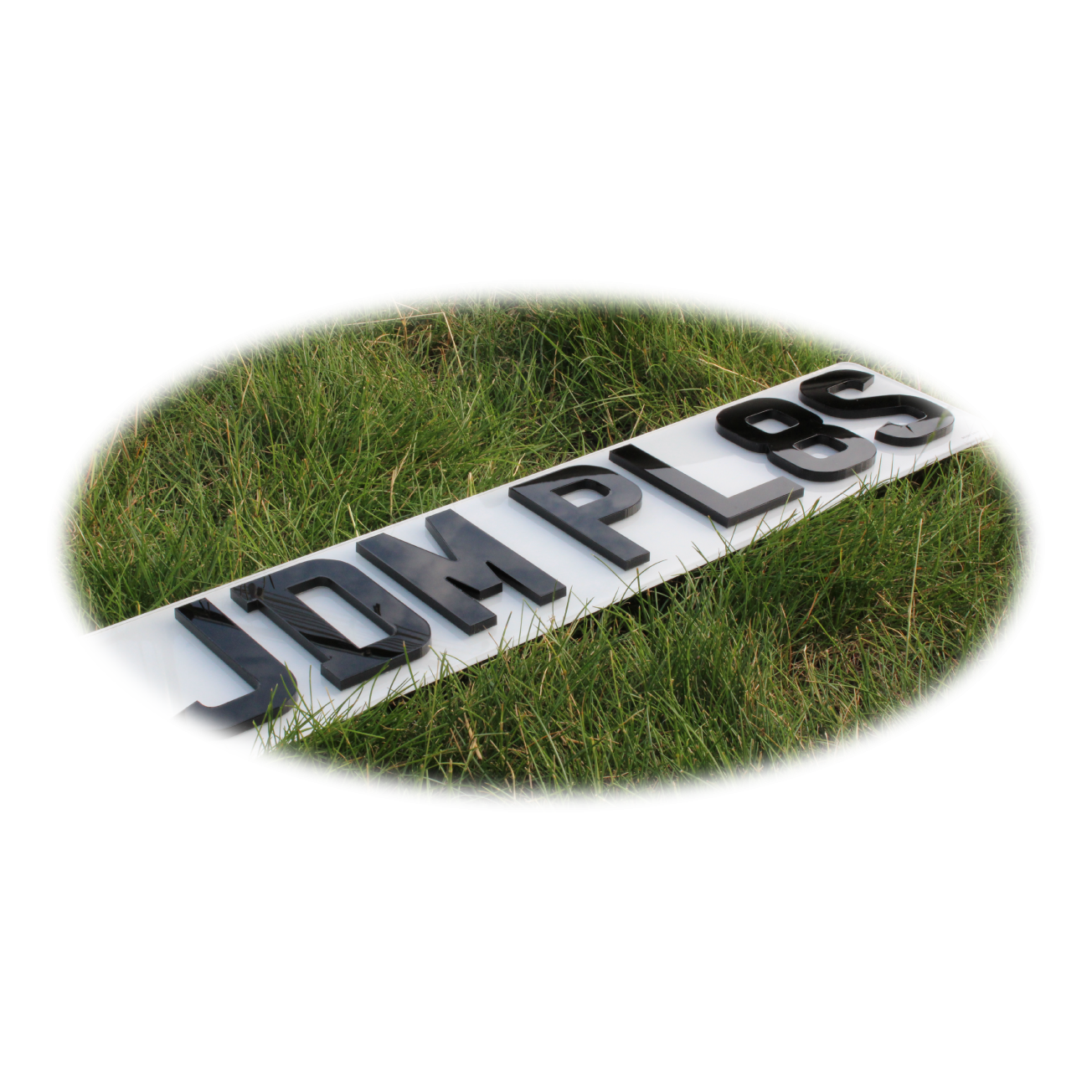 4D+ Number Plates Small 4D+ Number Plates For Imported Vehicles 5 Dig Plate With 1 – 266w x 87hmm – JDM Plates