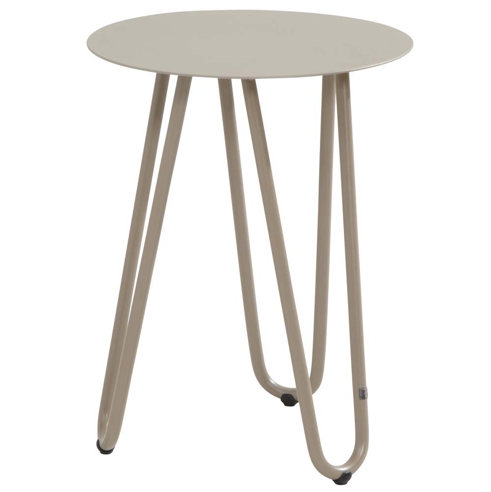 4 Seasons Outdoor – Cool Side Table – Large – Taupe – Brown / Beige – Aluminium – 55cm x 42cm