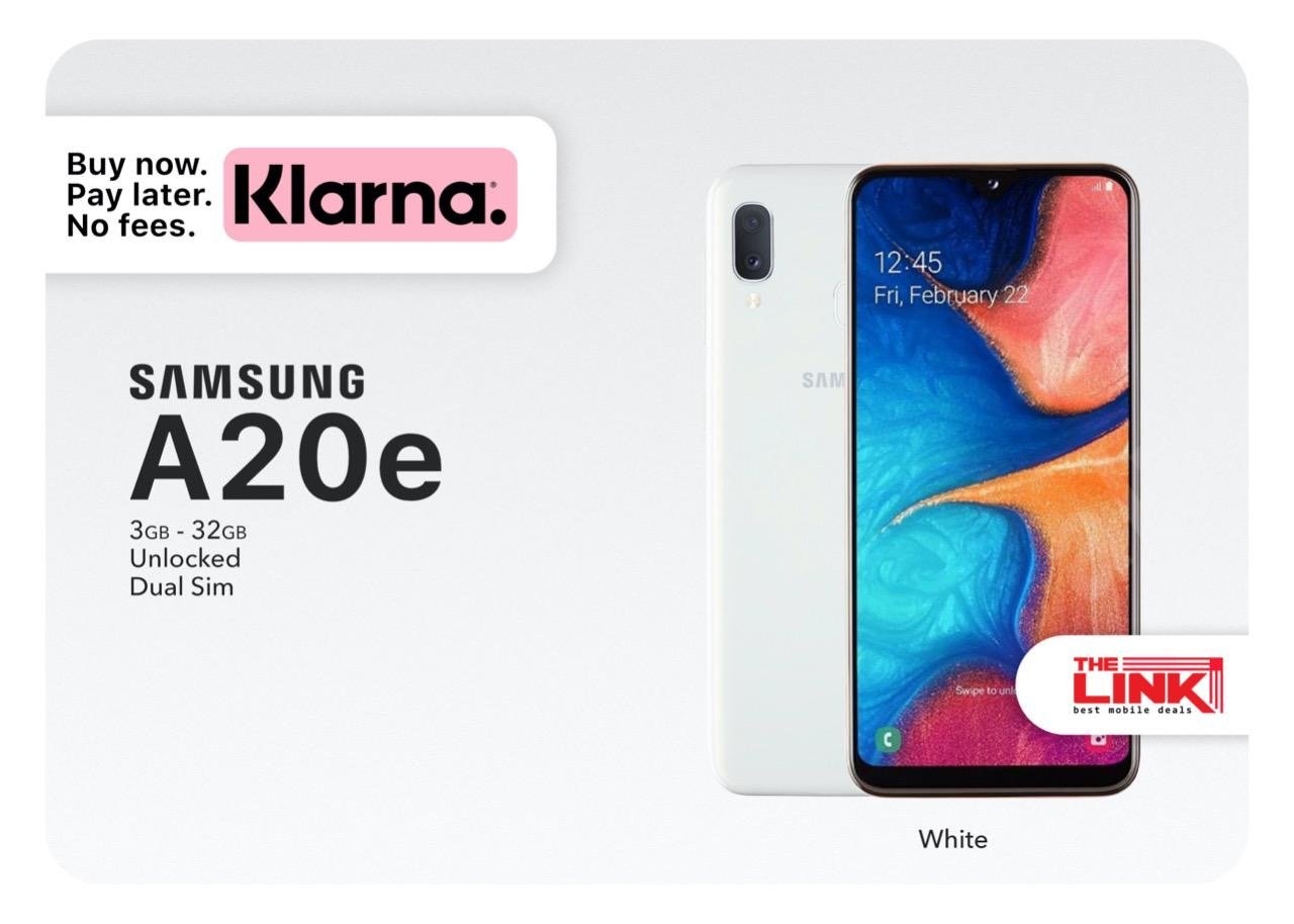 Brand New Samsung A20e, Dual Sim, 32GB, Unlocked – White
