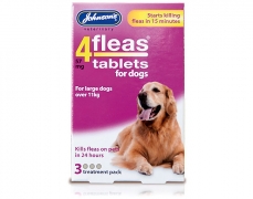 4fleas Tablets for Dogs 11kg and up 3 Tablets
