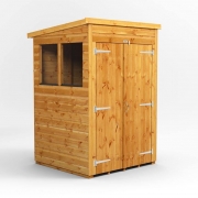 Power Premium Pent Wooden Shed, 4×4 / Double – Powersheds – Spearhead Outdoors