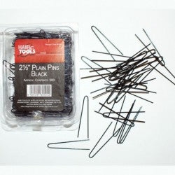 2.5″ Plain Pins 500 Pack Black – Hair Supplies Direct