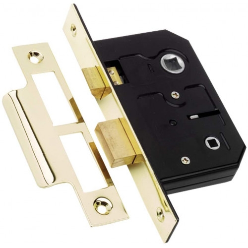 Bathroom Mortise Lock Polished Brass 2.5 – My Door Handles