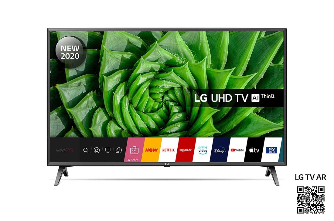 LG 50UN80006LC 50” UHD 4K Smart HDR AI TV with Wifi & WebOS & Freeview/ Freesat – Yellow Electronics