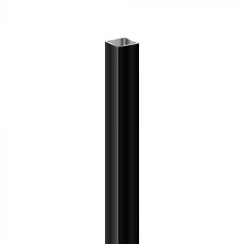 50mm Square Black powder coated aluminium post 1.0 Mtr - Safety Sign ...