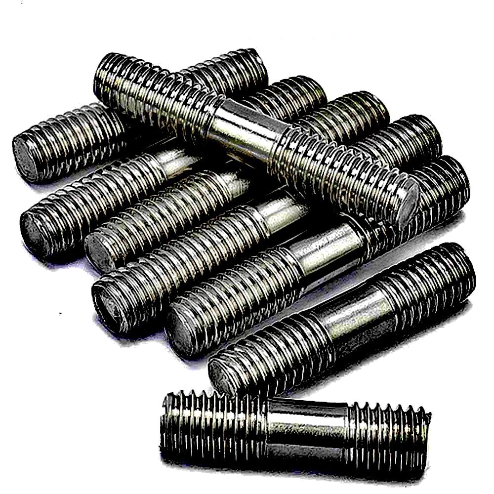 M10 x 60mm Stud Metal End = 1.25d DIN 939 Steel Self Colour Grade 5.8 – Bolt World Fasteners Ltd