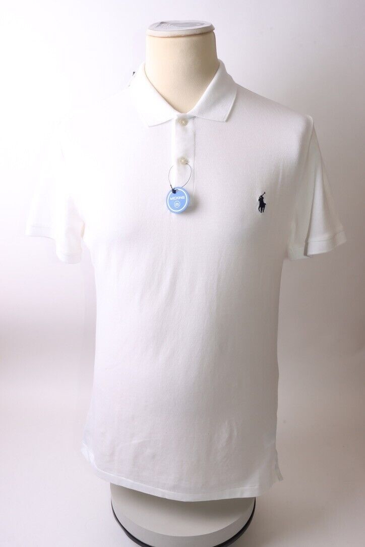 Ralph Lauren Men’s Short Sleeve Stretch Mesh Golf Polo Shirt – M – White – Get That Brand