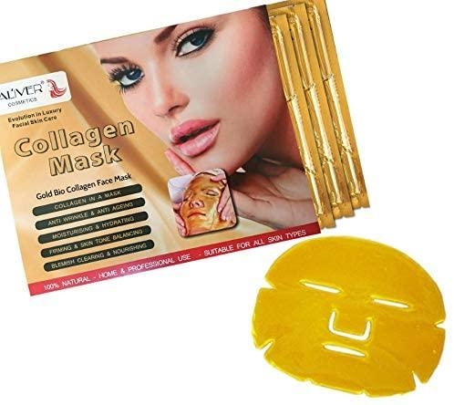 Aliver Gold Bio Collagen Face Mask – Pack of 5