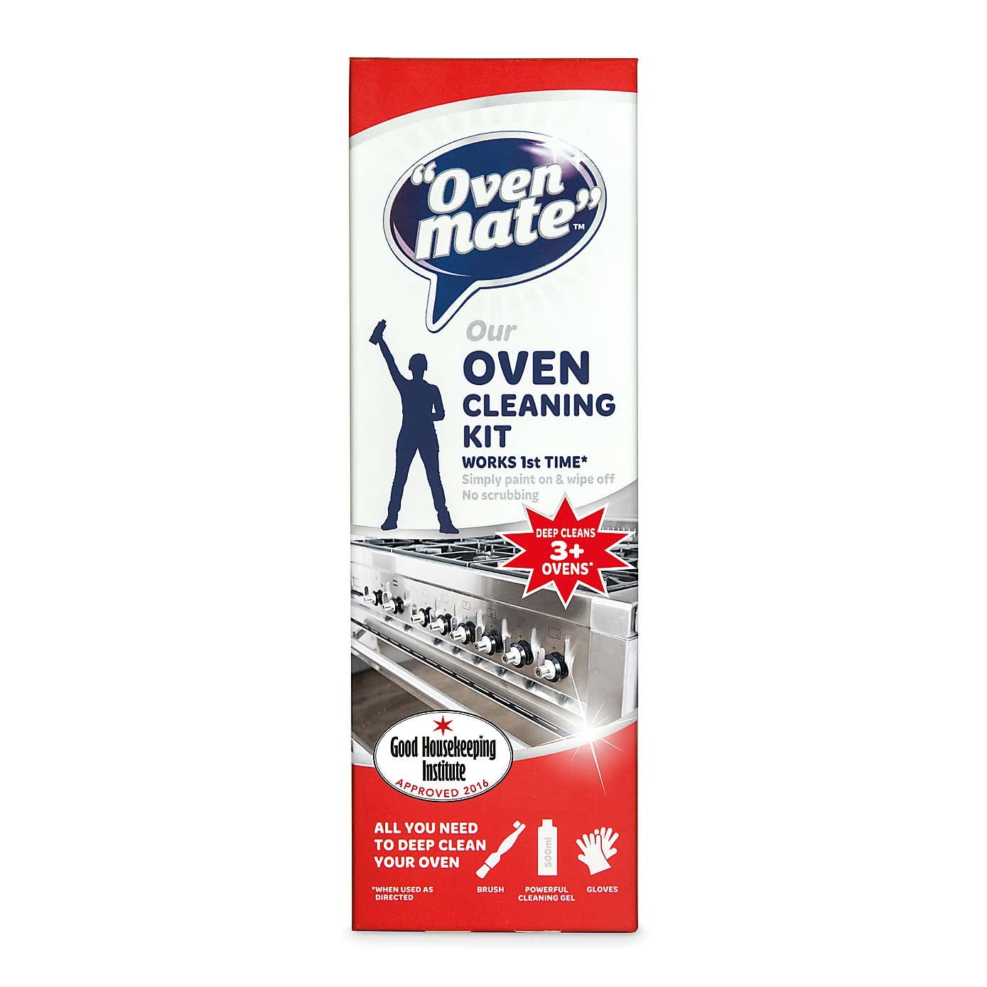 Oven Mate Oven Cleaning Kit – Includes 500ml Cleaning Gel, Gloves and Brush – Oven Spares – Spare And Square