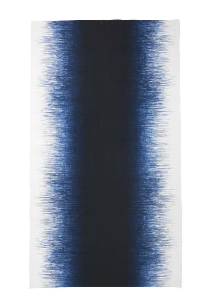 Ferm Living – Pen Table Cloth – Blue – Large – White / Blue / Black – 100% Organic Cotton – Large