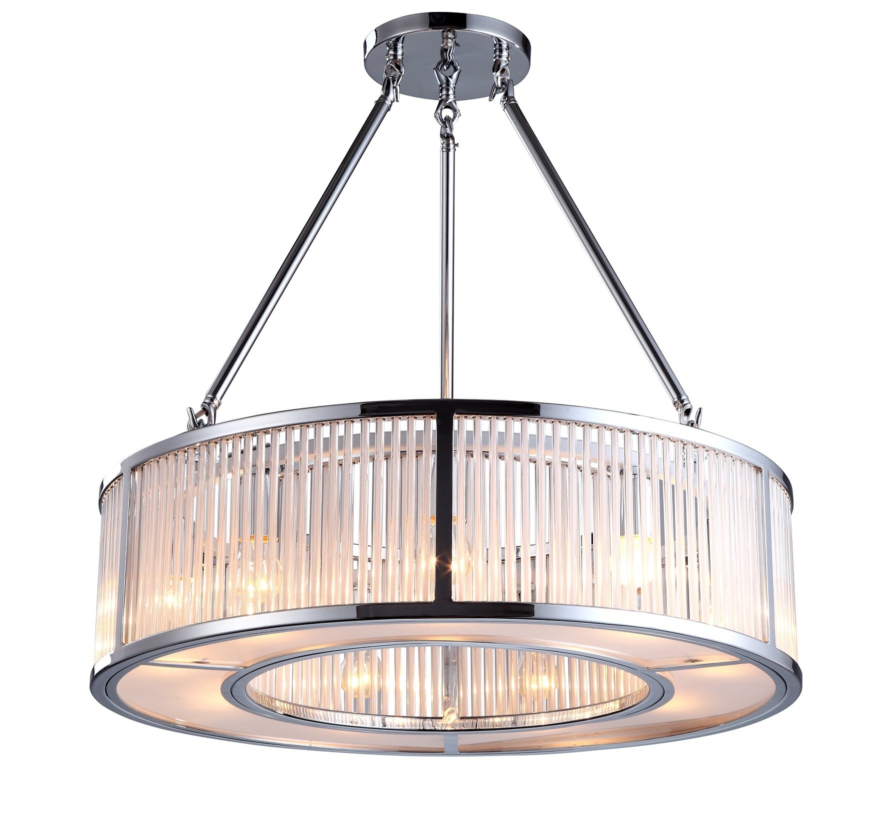 Rv Astley – Chandelier – Aston Nickel Light – H69cm x W70cm x D70cm – Chandeliers – Stylishly Sophisticated