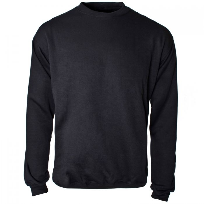 Polycotton Sweatshirt Black – Black – L – Work Safety Protective Equipment – Supertouch – Regus Supply