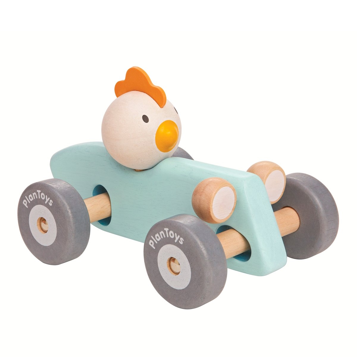 Chicken Racing Car – Plan Toys – Folk Interiors