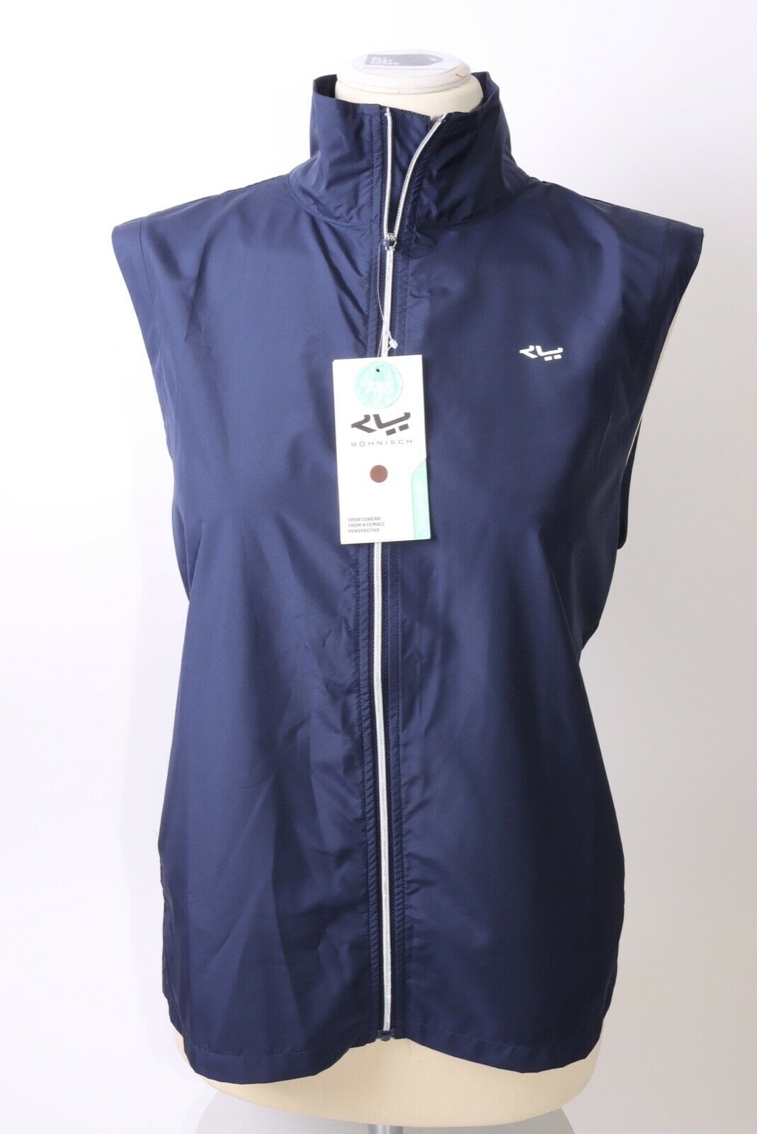 Röhnisch Ladies Pocket Wind Full Zip Vest – M – Blue – Get That Brand