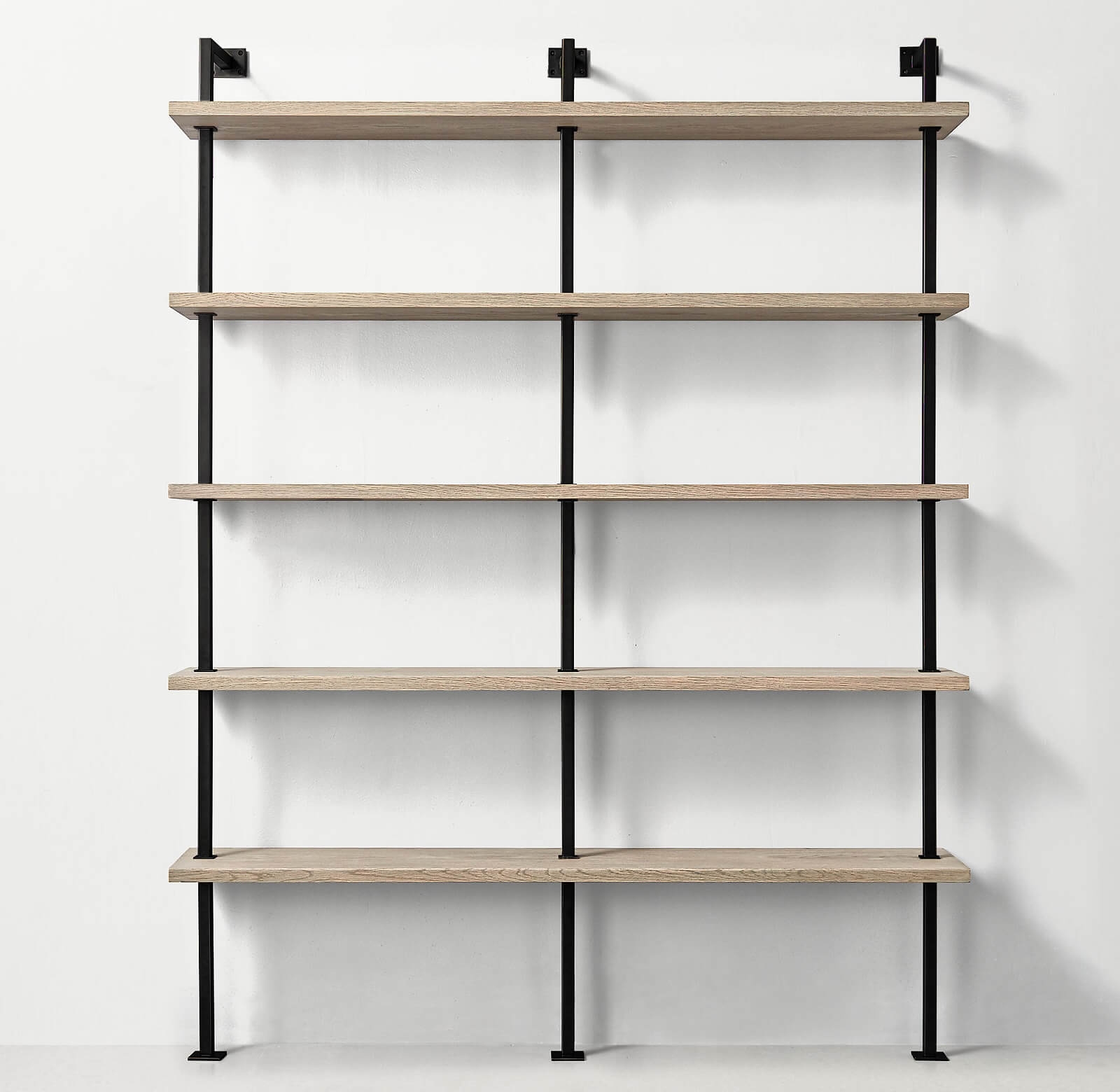 BOX-IT – 5 Shelf Industrial Double Shelving Unit – Acumen Collection 240cm30cmClearBlack – Acumen Collection
