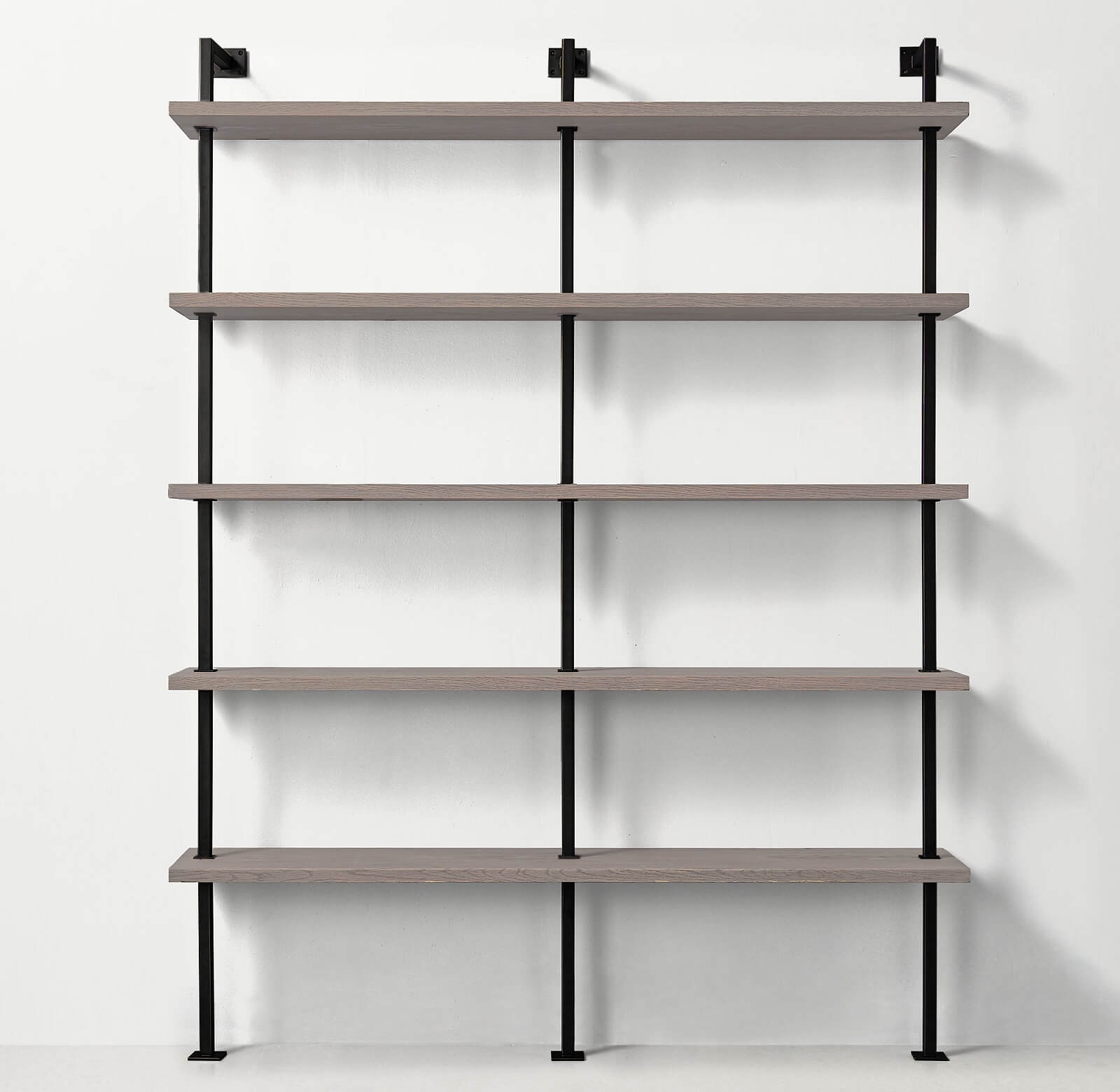 BOX-IT – 5 Shelf Industrial Double Shelving Unit – Acumen Collection 240cm22cmGreyBlack – Acumen Collection