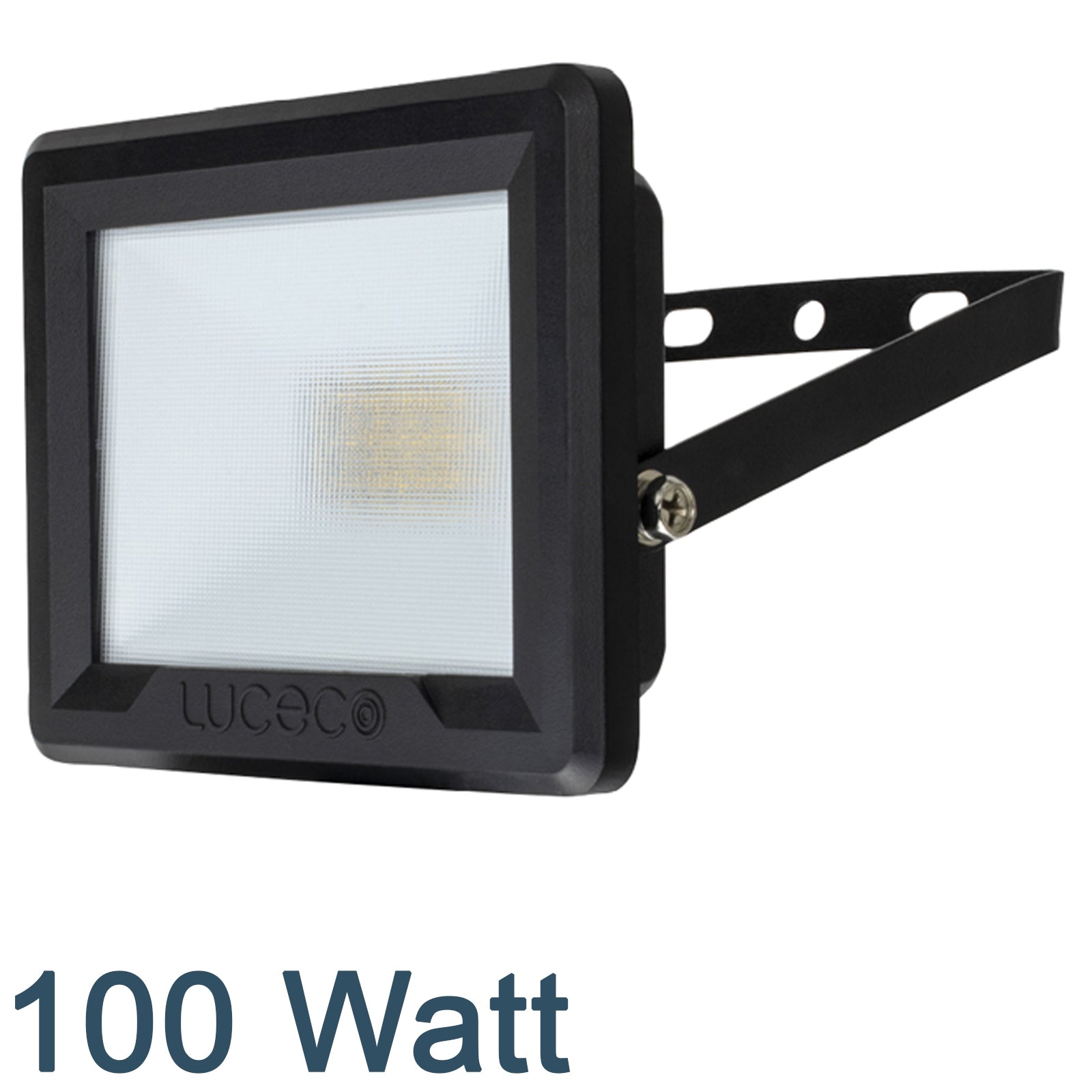 Luceco Eco Slimline LED Floodlight 10-50 Watt 800-4000 Lumens IP65 4000K NON-PIR 100W EFLD100B40 NON-PIR – Masterlec