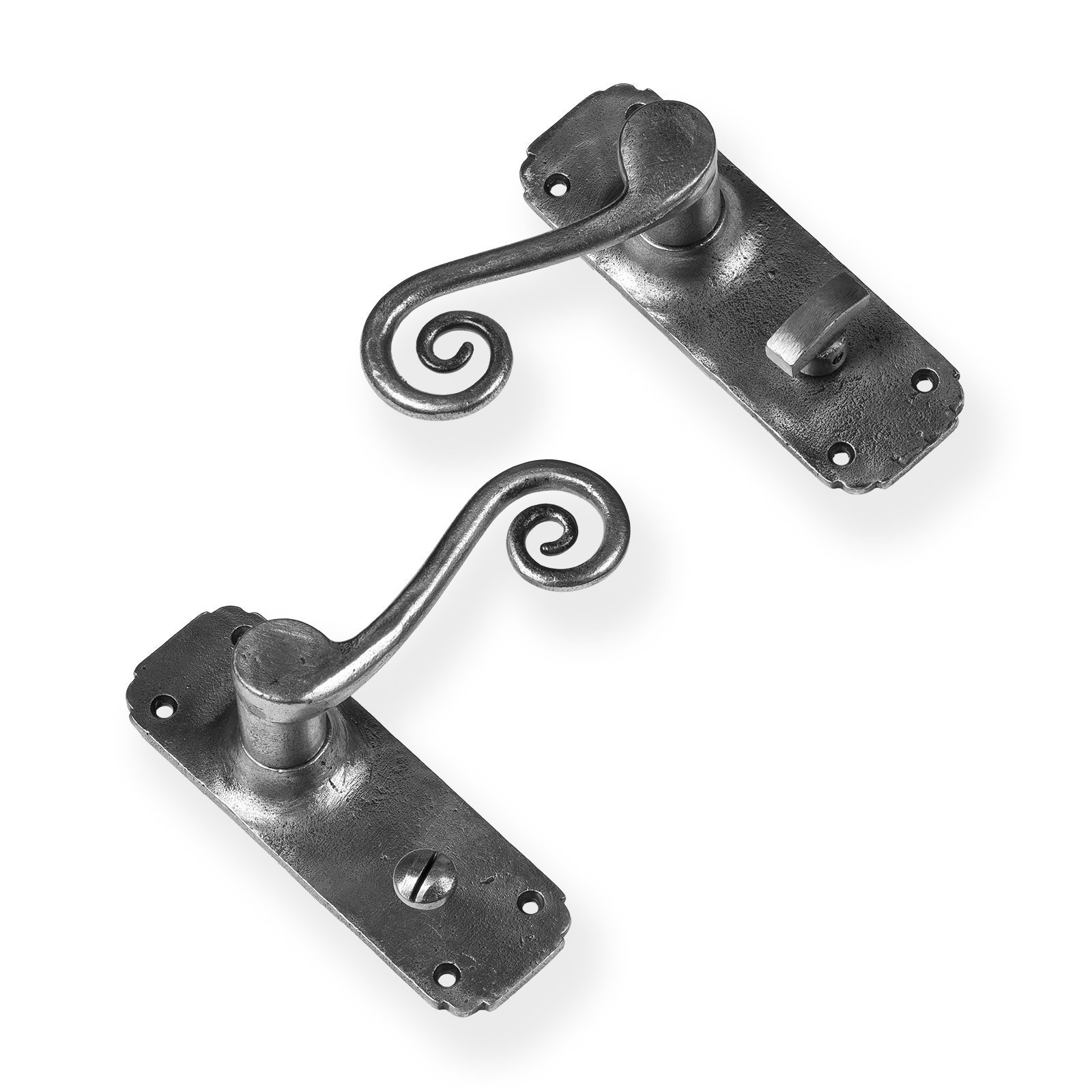 Monkey Tail Lever Handle Pewter
