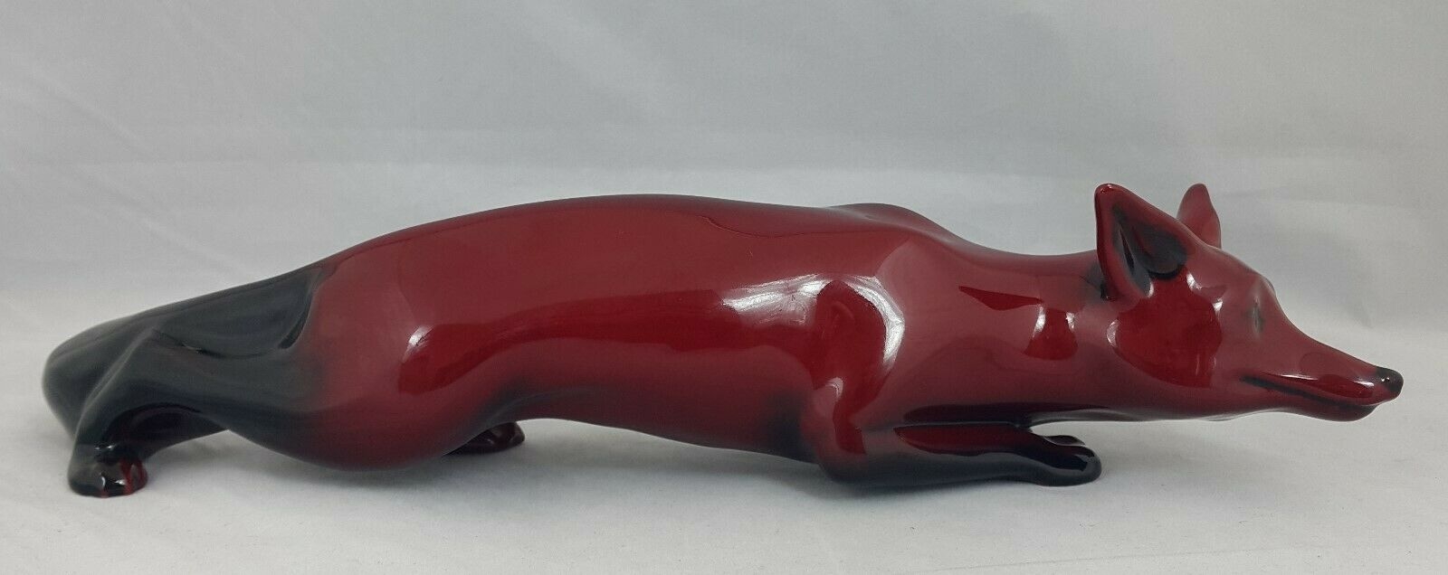 Royal Doulton Flambe Stalking Fox HN147A-1 (29) Large signed by Noke – Amazing Antiques Etc. – Amazing Antiques