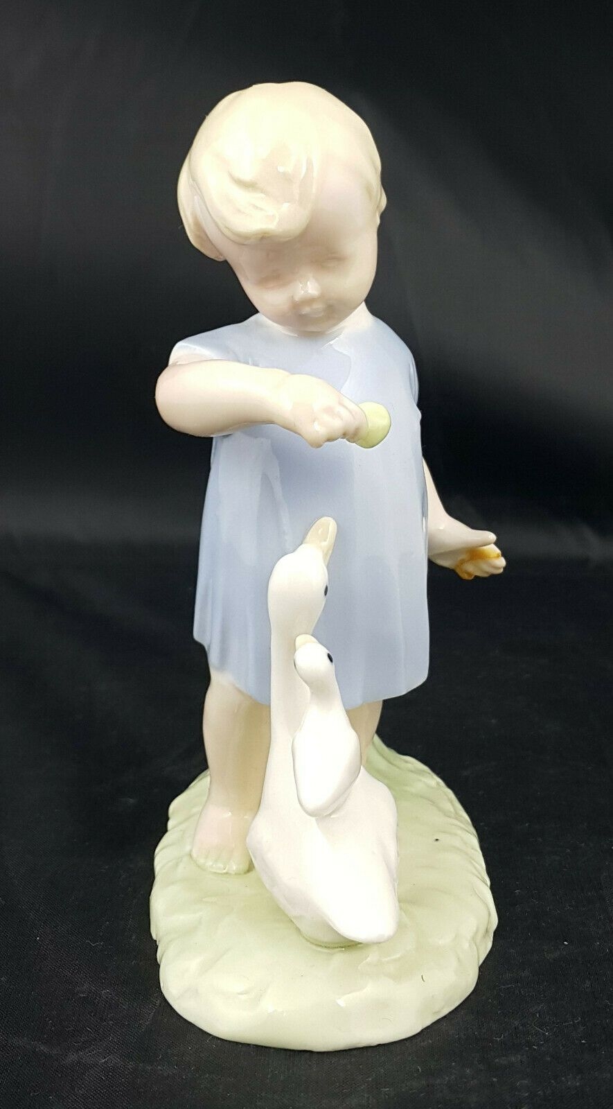 Unbranded Porcelain Figurine Little Boy/Girl Feeding Duck and Duckling -Restored – Amazing Antiques Etc.
