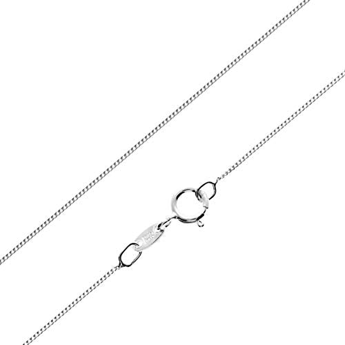 Made in Italy – 925 Sterling Silver Delicate Curbs – GCH005 24″ – 60cm – Chain – SilverAmberJewellery