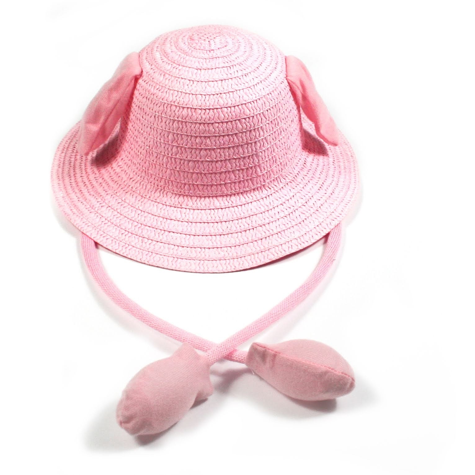 Childrens Sun Hat with Flapping Ears – Pink – One Size Fits All Design – The Scarf Giraffe