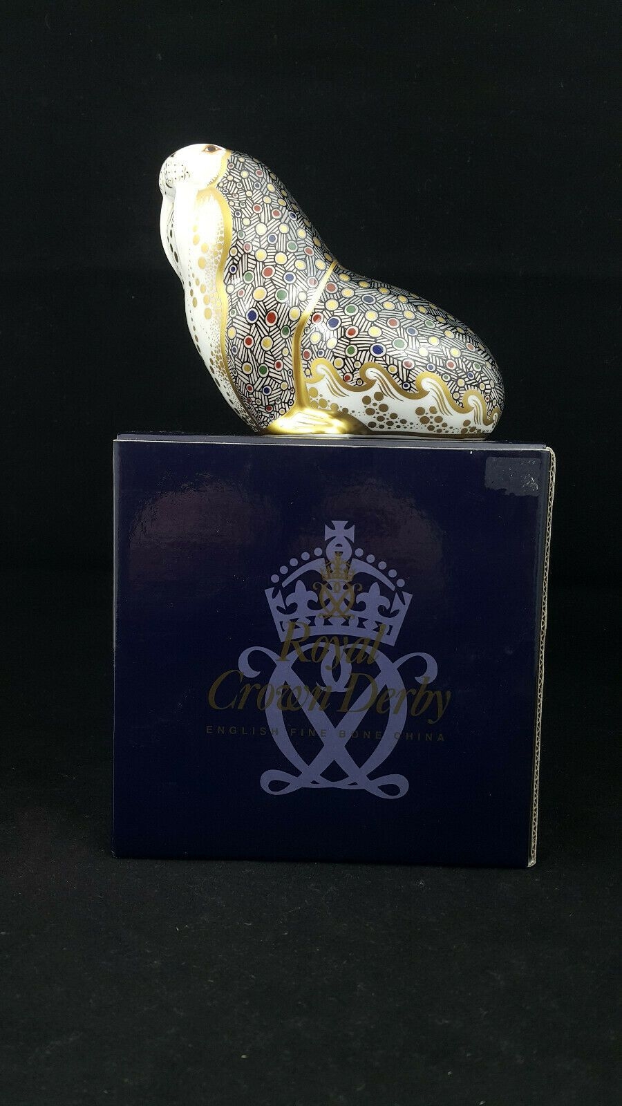 Royal Crown Derby Russian Walrus Paperweight Gold Stopper – Boxed – Amazing Antiques Etc. – Amazing Antiques