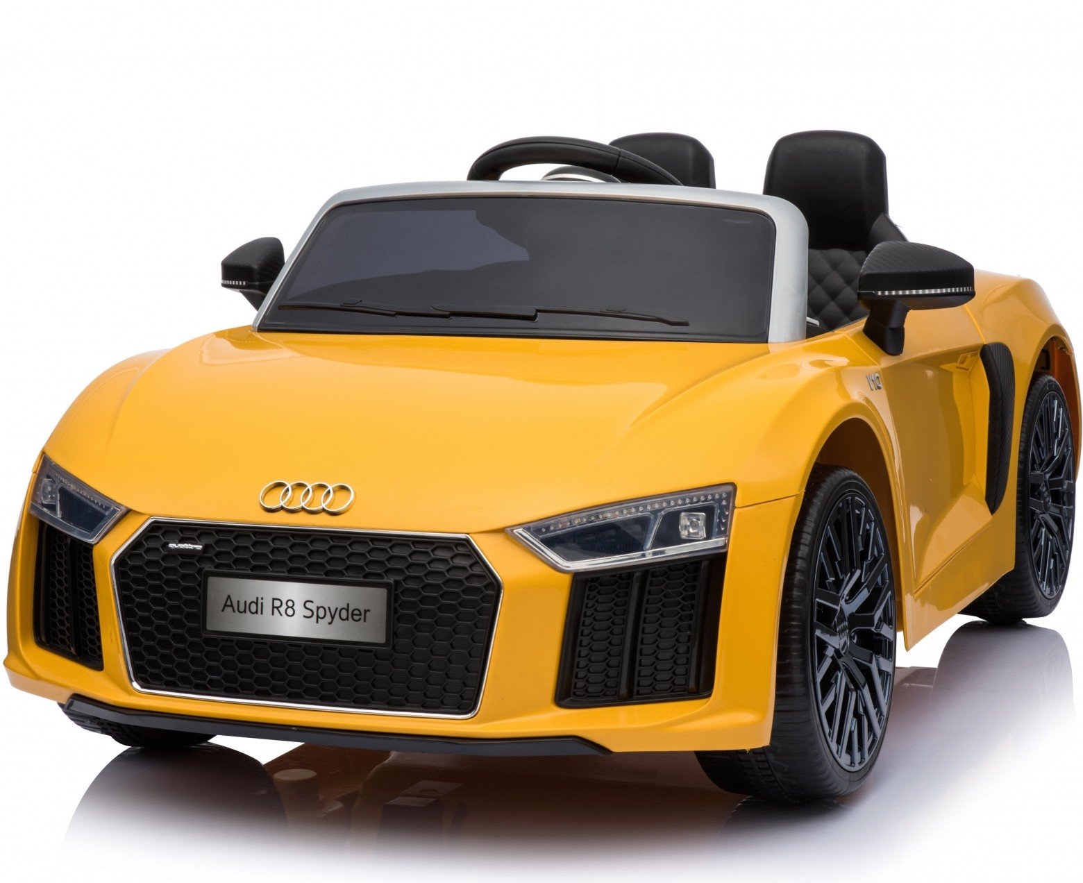 New Shape Licensed Audi R8 Spyder 12V ChildrenÛªs Electric Ride On Toy Car – Yellow