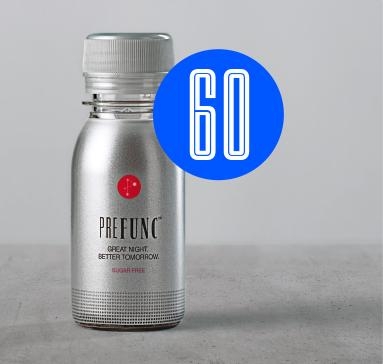 Prefunc – Herbal Tea Shots – Box Of Singles – 60 Bottles – 60 ml – Vegan – GMO Free
