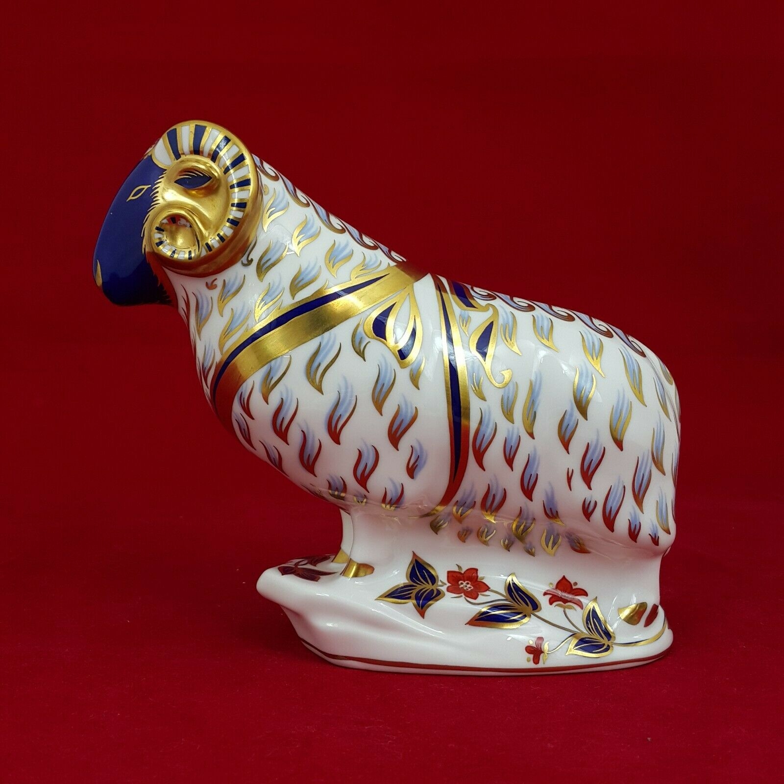 Royal Crown Derby Ram – with Gold Stopper – Amazing Antiques Etc. – Amazing Antiques