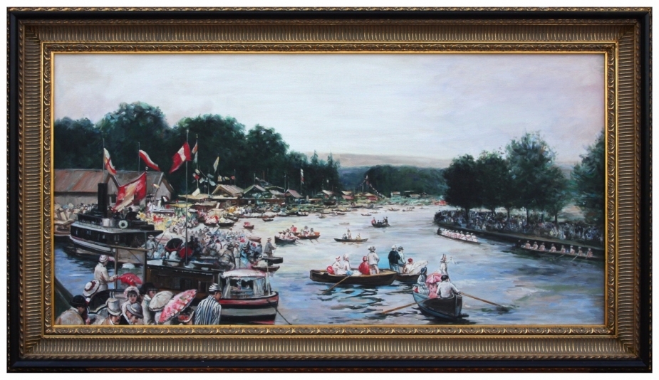 Oil painting after Henley Regatta 1877 by James Tissot