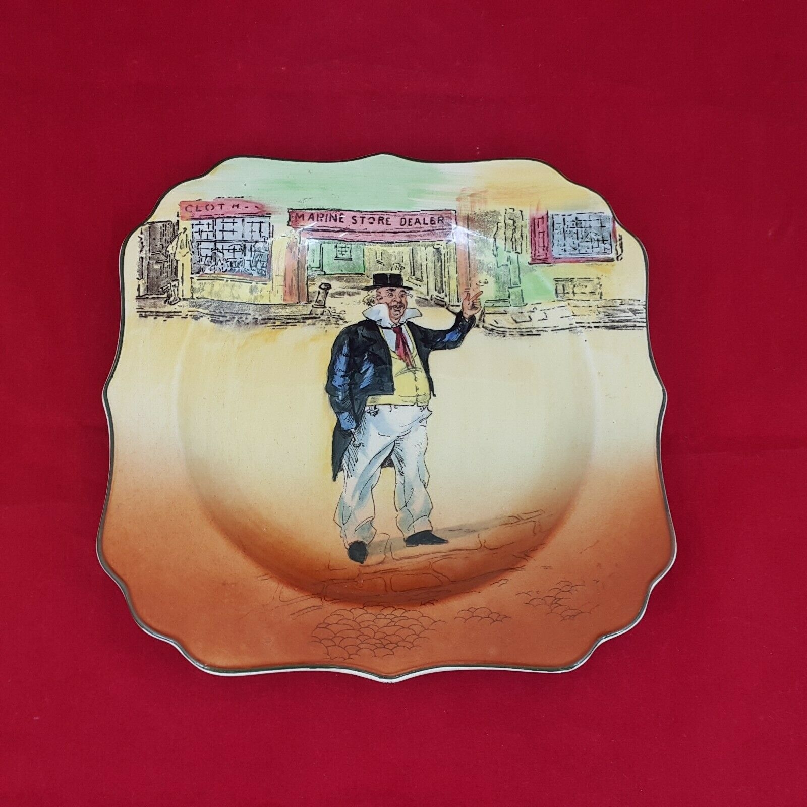Royal Doulton Captain Cuttle plate D5175A – 5341 – Royal Doulton – Amazing Antiques
