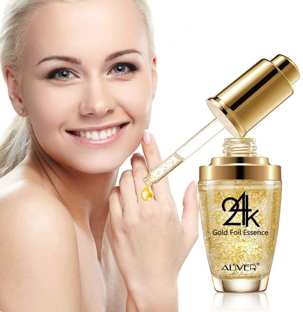 Aliver 24k Gold Crystal Collagen Facial Serum – Aliver Cosmetics