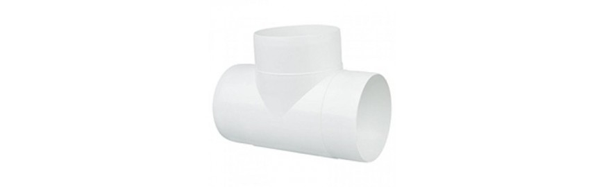 Plastic Equal Tee – Ventilation System Parts – Easy Hvac