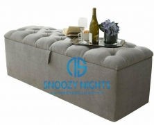 Jade Tufted Ottoman Blanket Storage Toy Box – Snoozy Nights